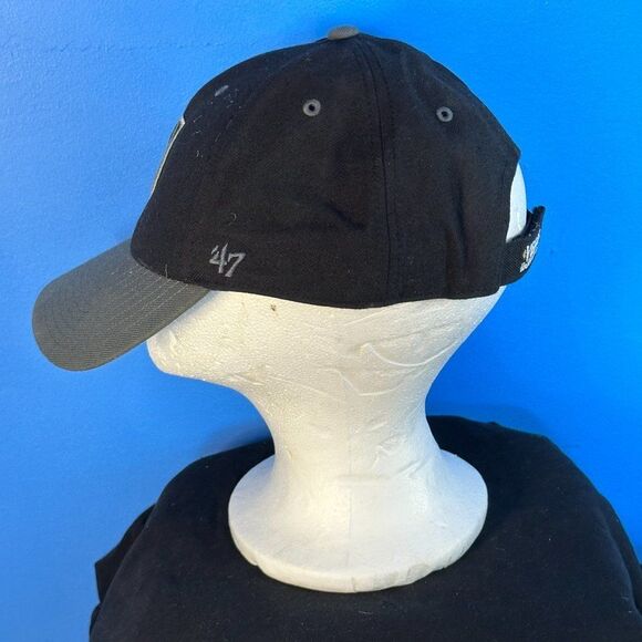 47 Brand NHL Las Vegas Golden Knights Black Adjustable Logo Cap Hat - Picture 3 of 4